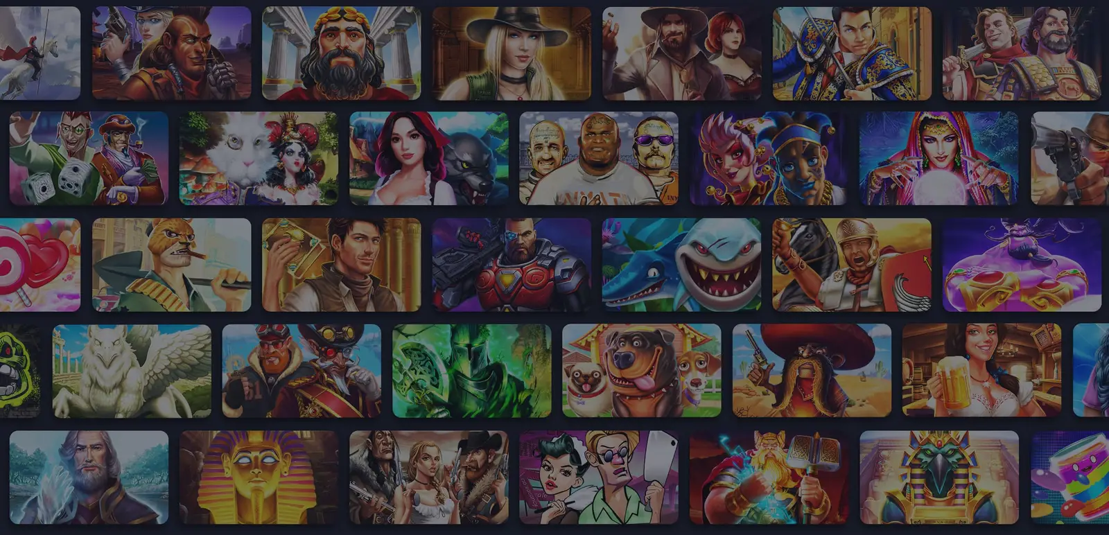 Background of the Vavada login screen with game covers